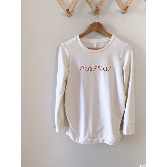 Ingrid & Isabel Mama Maternity Pullover Sweatshirt Christmas Holiday - Picture 1 of 11